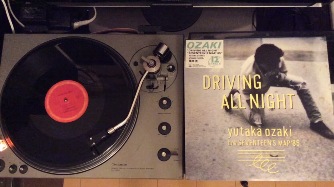 「DRIVING ALL NIGHT」ドライヴィング・オール・ナイト   尾崎豊   12インチ  シングル レコード