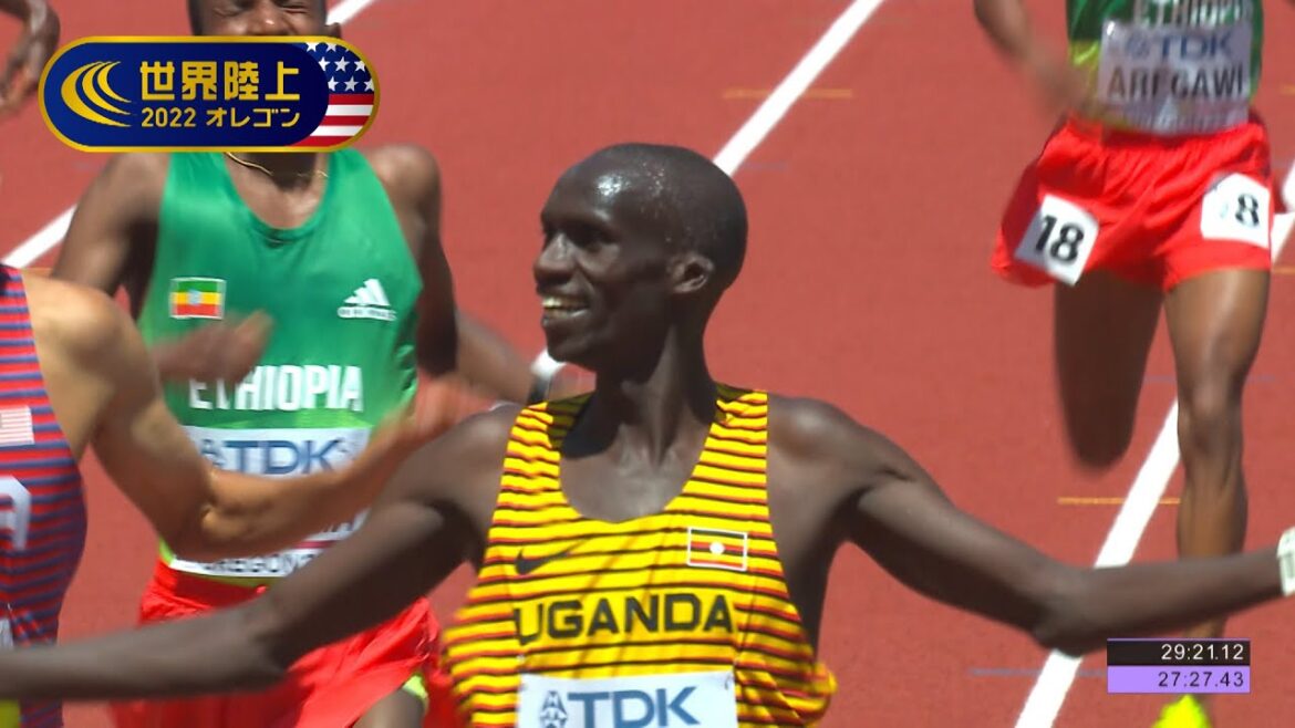 【世界陸上オレゴン 男子10000m決勝 ※ノーカット】世界記録保持者・チェプテゲイ 連覇を懸けた熾烈なラストスパートな争い！ 初出場の田澤廉・伊藤達彦が世界に挑む