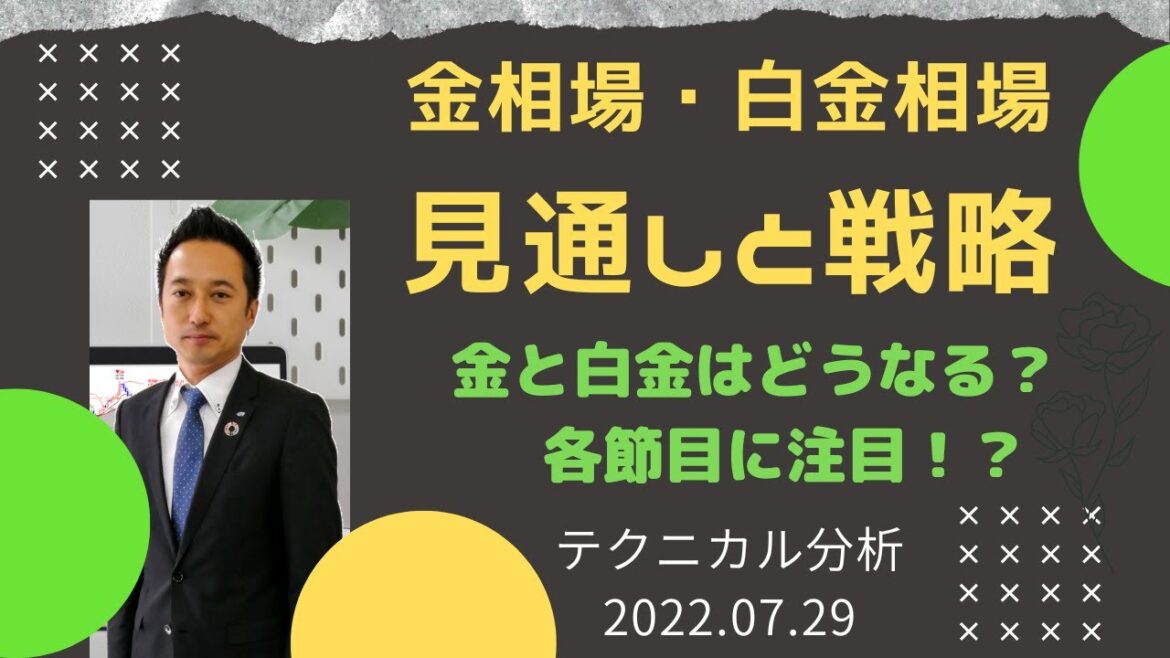 【商品相場】金価格、白金価格は今後どうなる？ 各節目に注目！？ テクニカル分析でみた見通しと戦略　7月29日（金）