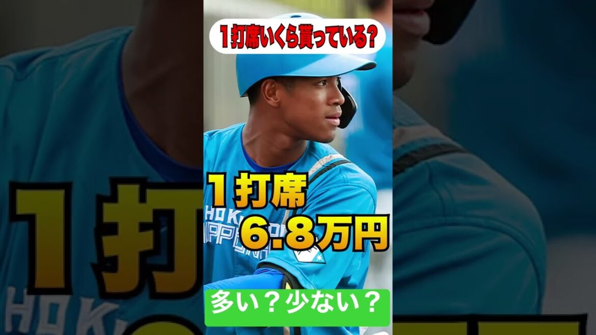 【年俸】１打席あたりいくら貰ってる？