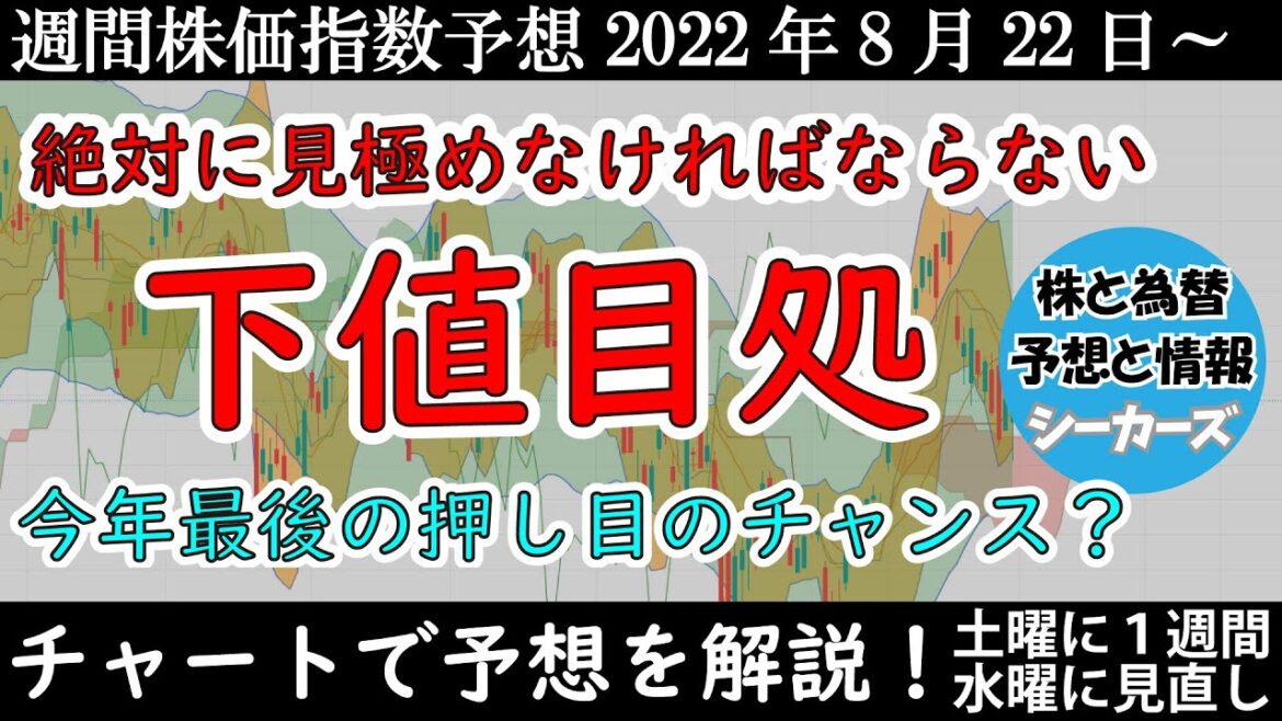 【日経平均・ダウ・ナスダックの予想】下値を見極めることができれば今年の利益につながる可能性大【週間株価指数予想】