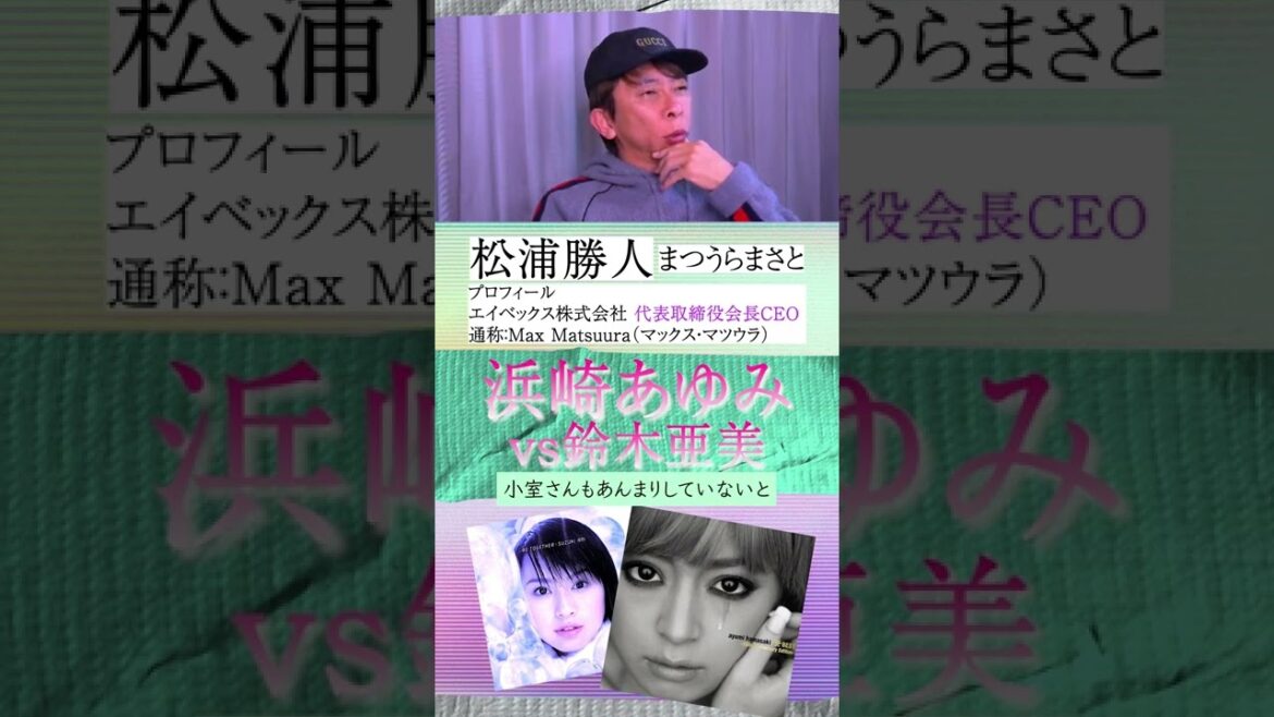 【松浦勝人切り抜き】浜崎あゆみと鈴木亜美