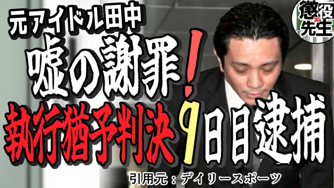 【田中聖控訴へ】有罪判決に不服だった！？反省の動画に隠された本音と今後について解説【かなえ先生/親方太郎】