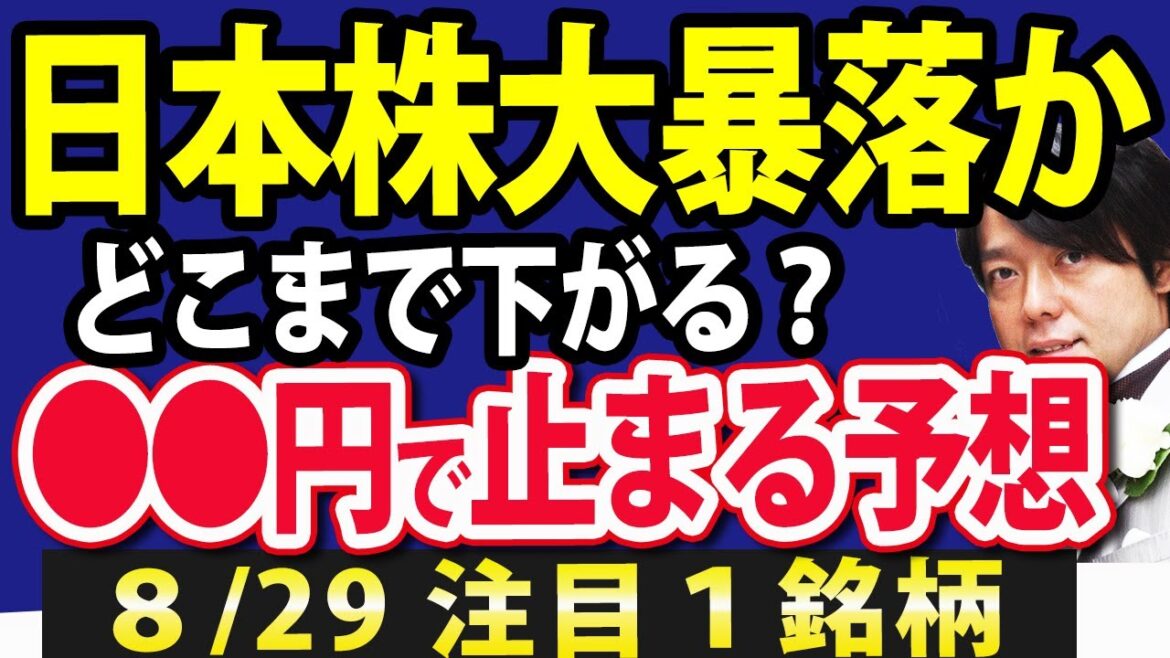 【超チェック】米国クラッシュで日本株も大暴落？●●円で一旦止まり、その後リバウンドすると予測