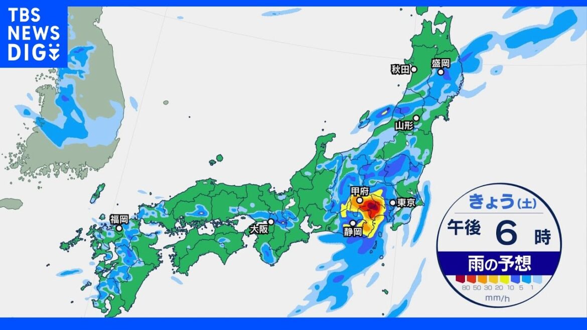 【8月13日 朝 気象情報】これからの天気｜TBS NEWS DIG