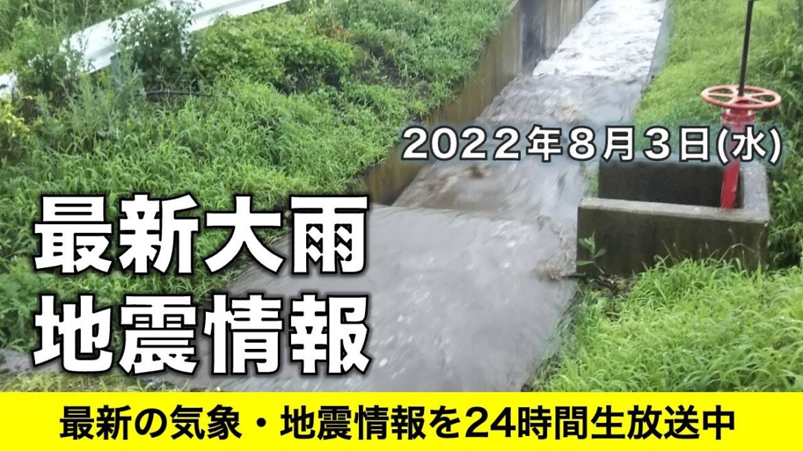 【LIVE】関東以西は連日の危険な暑さ・東北は大雨災害に警戒／2022年8月3日(水)〈ウェザーニュースLiVE〉