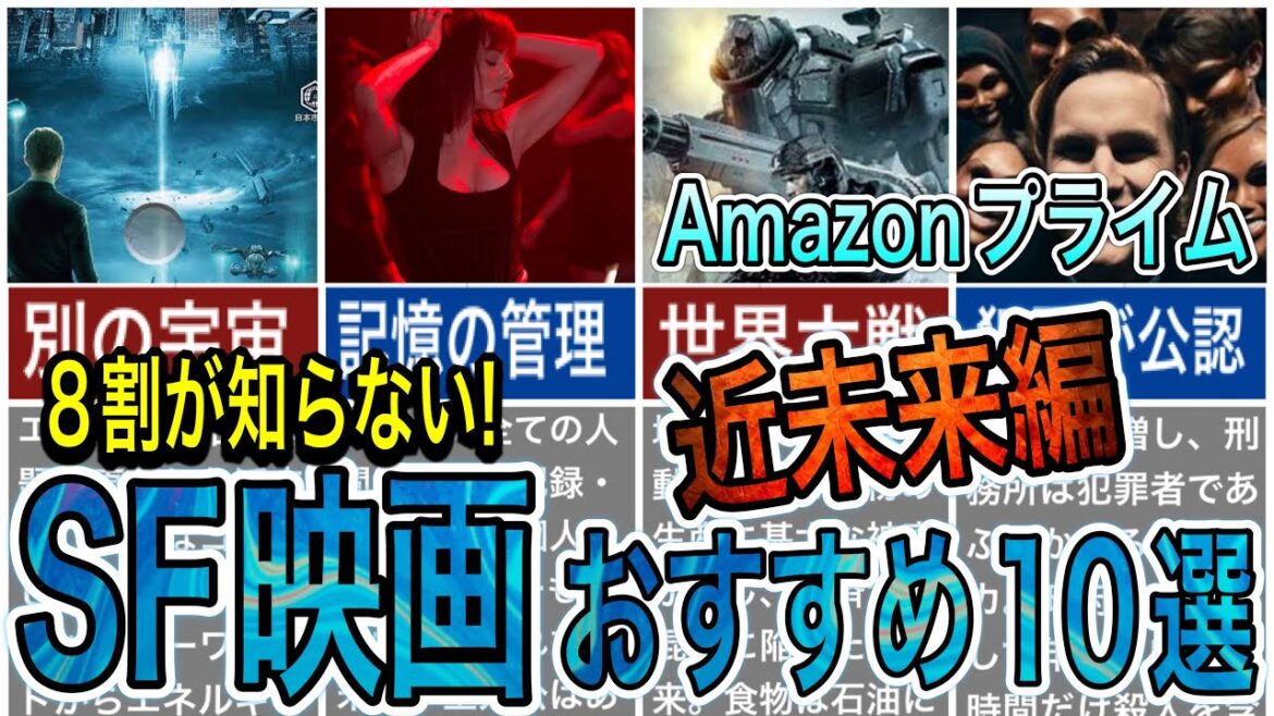 【SF映画近未来編】2022年アマゾンプライムビデオでおすすめのSF神映画10作品ご紹介！8割が知らない近未来編