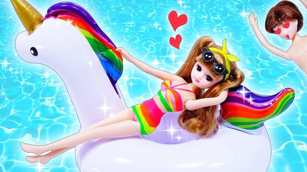 リカちゃん プールで風船水着デート♥ハルトくんの衣装も手作りするよ✨ユニコーンの浮き輪もかわいい🌼おもちゃ 人形 アニメ リカちゃん プールで風船水着デート♥ハルトくんの衣装も手作りするよ✨ユニコーンの浮き輪もかわいい🌼おもちゃ 人形 アニメ