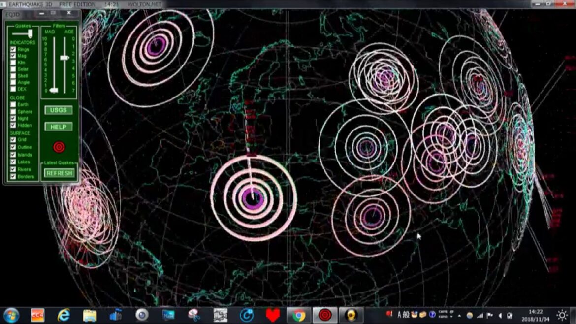 世界の 地震観測アプリ Earthquake 3Dライブフィードが凄い!