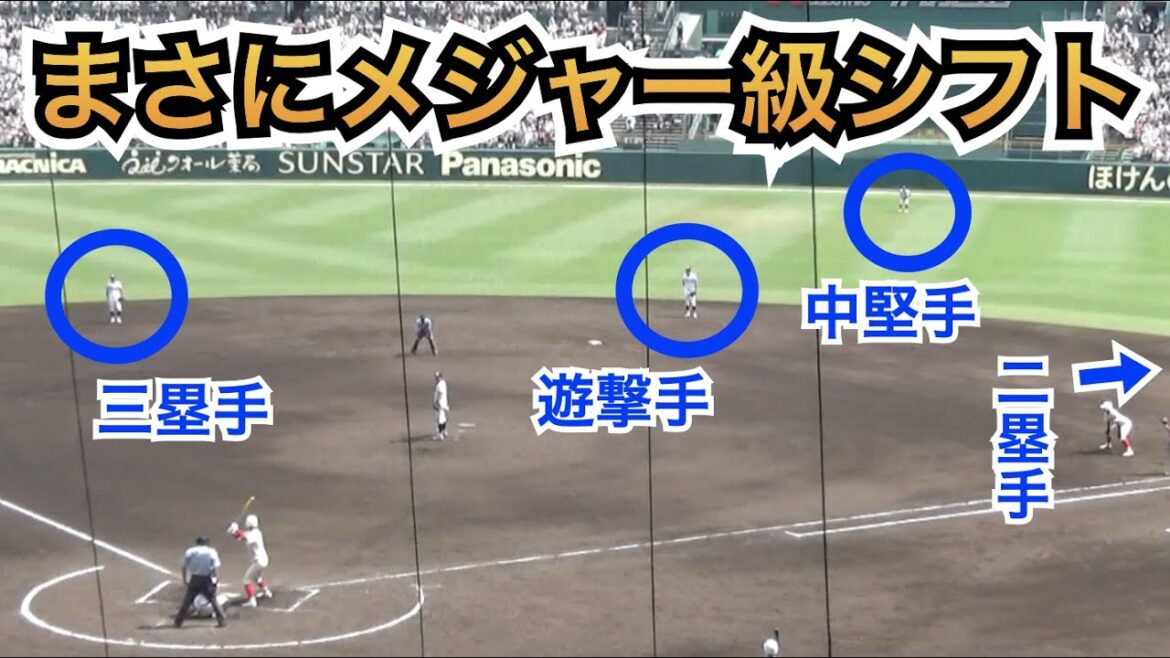 国学院栃木の秘策！メジャーでよく見る強打者対策を甲子園で！まさに“武元シフト”で智弁和歌山の武元一輝選手を抑え込む