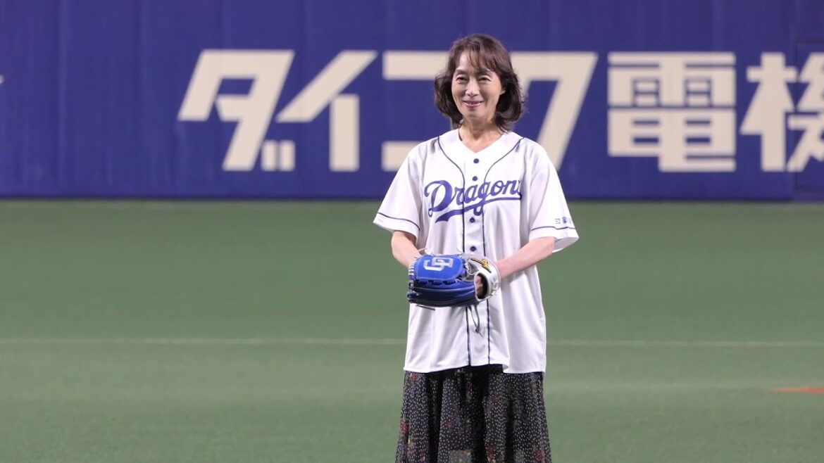 島田陽子始球式／2019.9.7ナゴヤドーム
