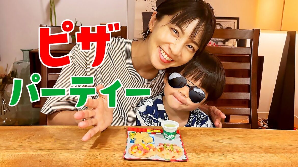 息子とピザパーティーしました！