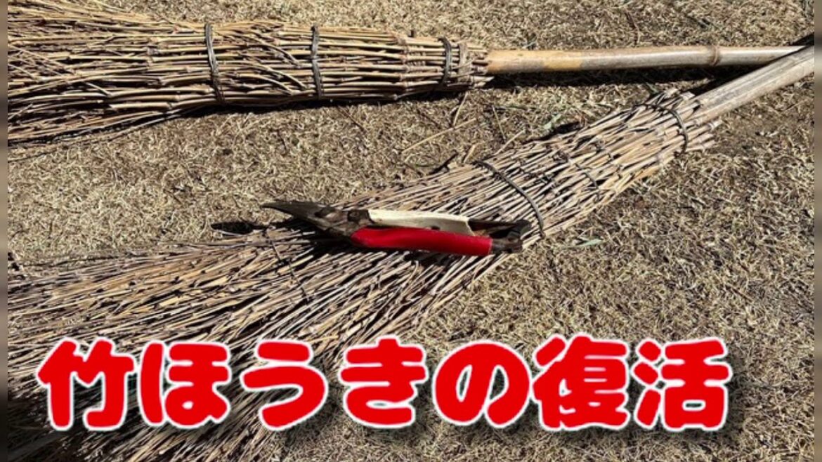 竹箒の簡単再生