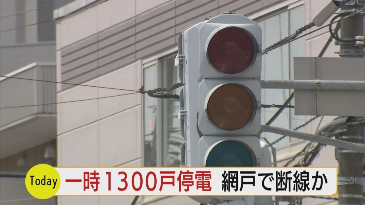 網戸が落ちて停電？函館で１３００戸　信号も消え警察官が出動