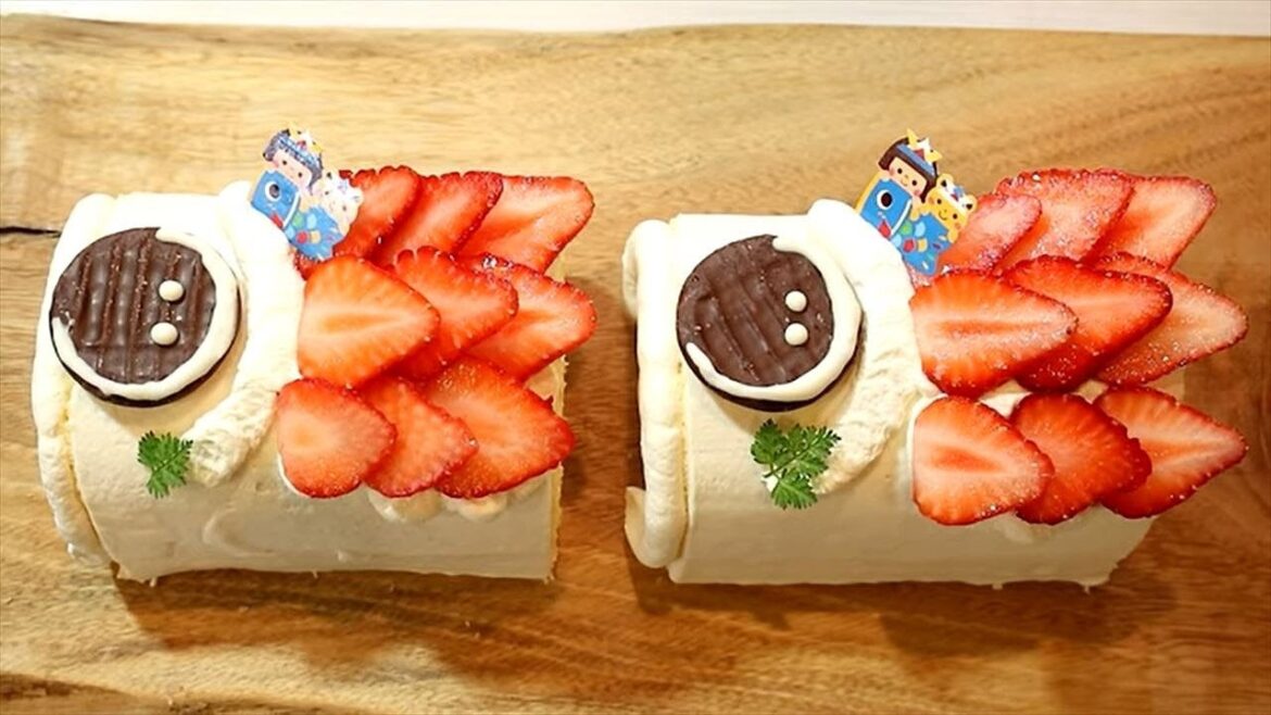 鯉のぼりロールケーキの作り方・レシピ【こどもの日】Roll cake Recipes｜Coris cooking
