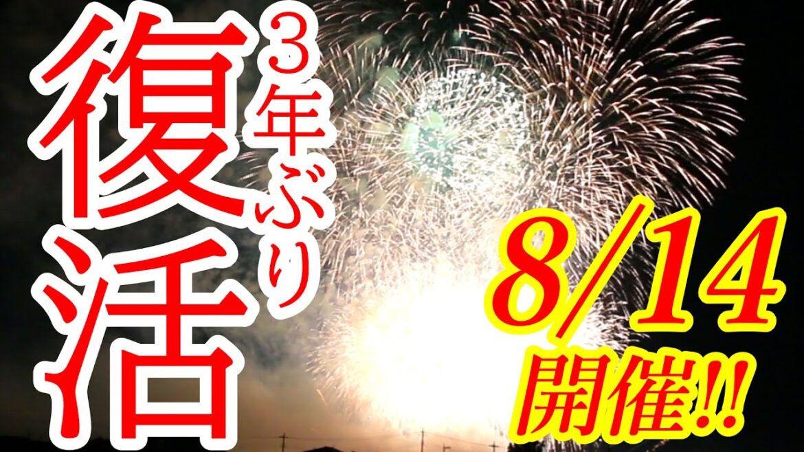 ３年ぶりに復活！２０２２うつのみや花火大会【宇都宮市道場宿緑地】Utsunomiya Fireworks Festival