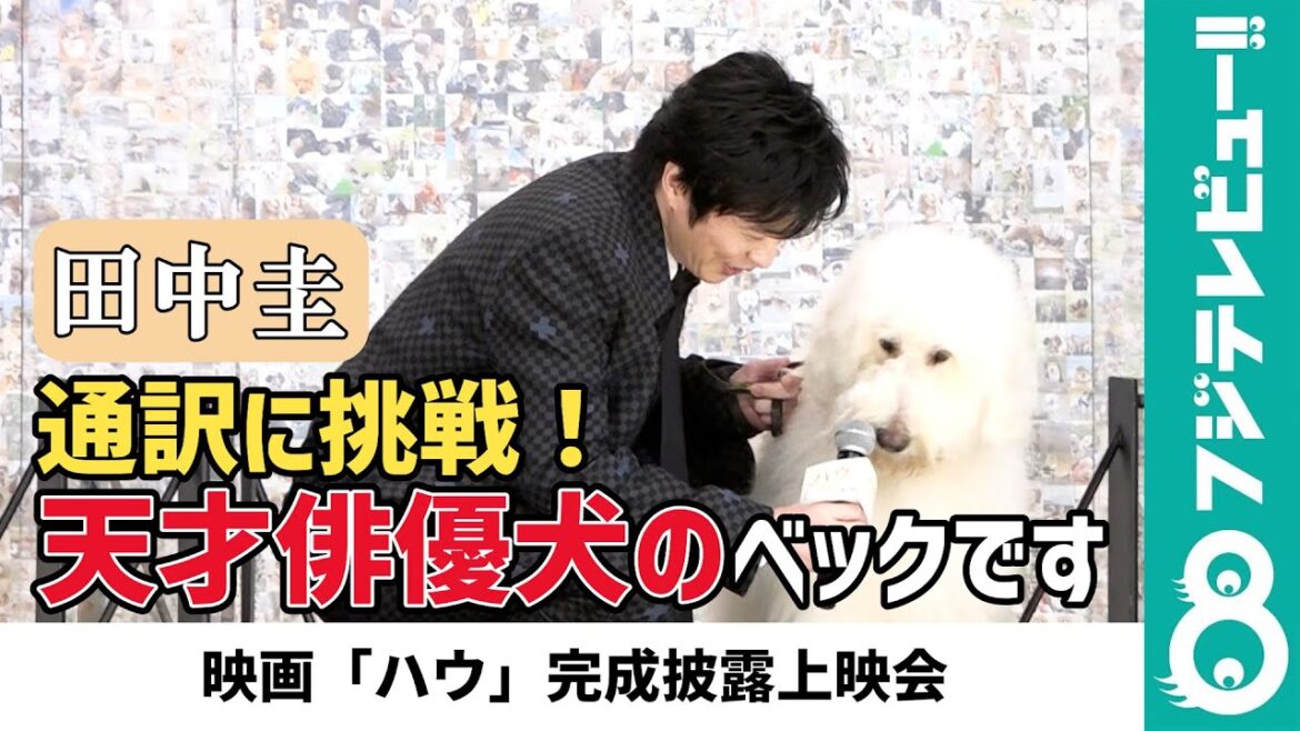 【田中圭、俳優犬ベックの声を代弁】「ハウをやれて幸せです」に会場爆笑！