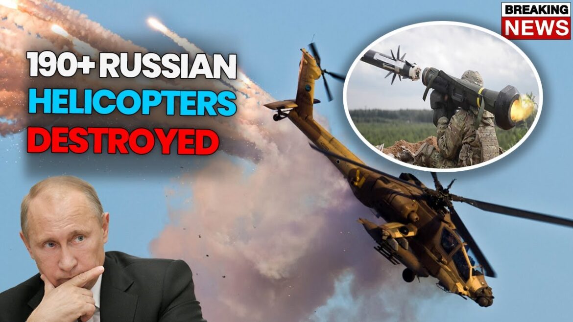 1 MINUTES AGO! GREAT VICTORY FOR UKRAINE as Special Forces Destroy 190+ Russian Attack Helicopters!