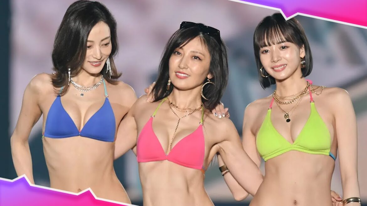 熊田曜子、池田夏希、岡田紗佳がコートを脱ぎ捨て〝悩殺美〟競演【関西コレクション 2022 A／W】