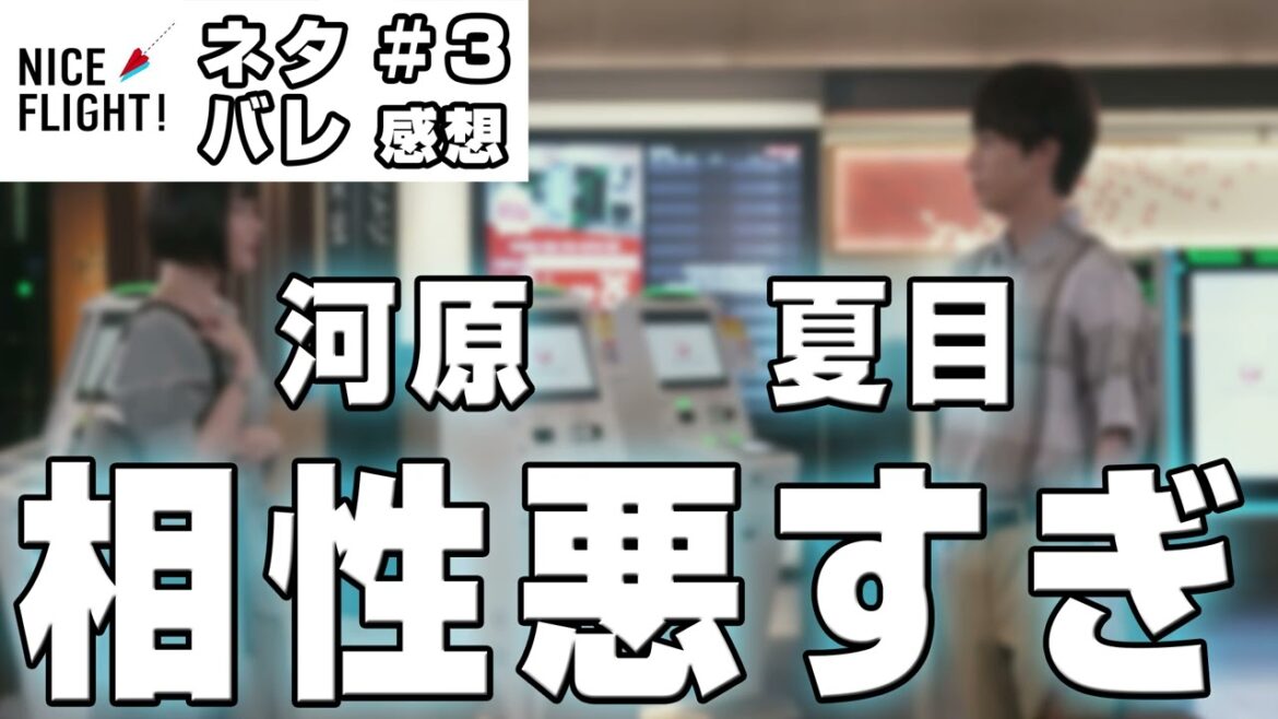【ドラマ感想】#NICEFLIGHT 第３話｜夏目幸大と河原かすみの相性が悪すぎる件
