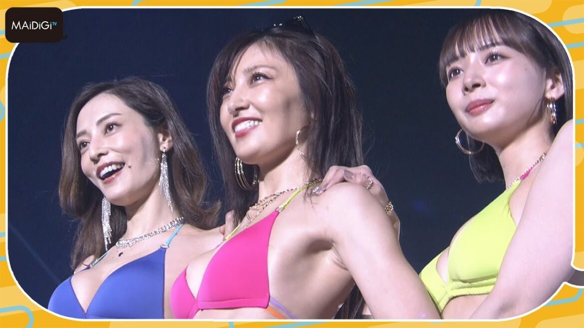 熊田曜子＆池田夏希＆岡田紗佳、水着でランウエー　ガウン脱ぎ捨て筋肉質ボディーで観客魅了