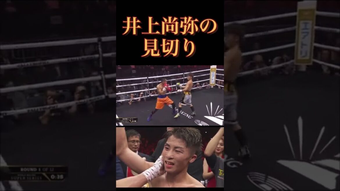 ドネアのカウンターの左フックをスウェーで避ける井上尚弥の身体能力、動体視力
