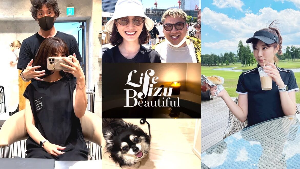 【vlog】アラサーの週末３日間🌿美容day・ゴルフ・バスタイム・フェス・おうち時間などリアルな日常をお届け🤍