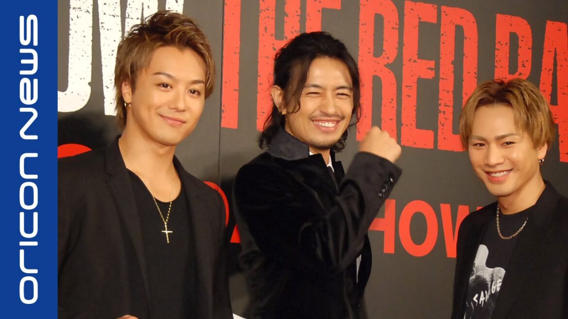 斎藤工、”弟”TAKAHIRO&登坂広臣に挟まれ「いいニオイ」 “雨宮三兄弟”そろう 映画『HiGH&LOW THE RED RAIN』レッドカーペットセレモニー&完成舞台あいさつ 斎藤工、”弟”TAKAHIRO&登坂広臣に挟まれ「いいニオイ」 “雨宮三兄弟”そろう 映画『HiGH&LOW THE RED RAIN』レッドカーペットセレモニー&完成舞台あいさつ