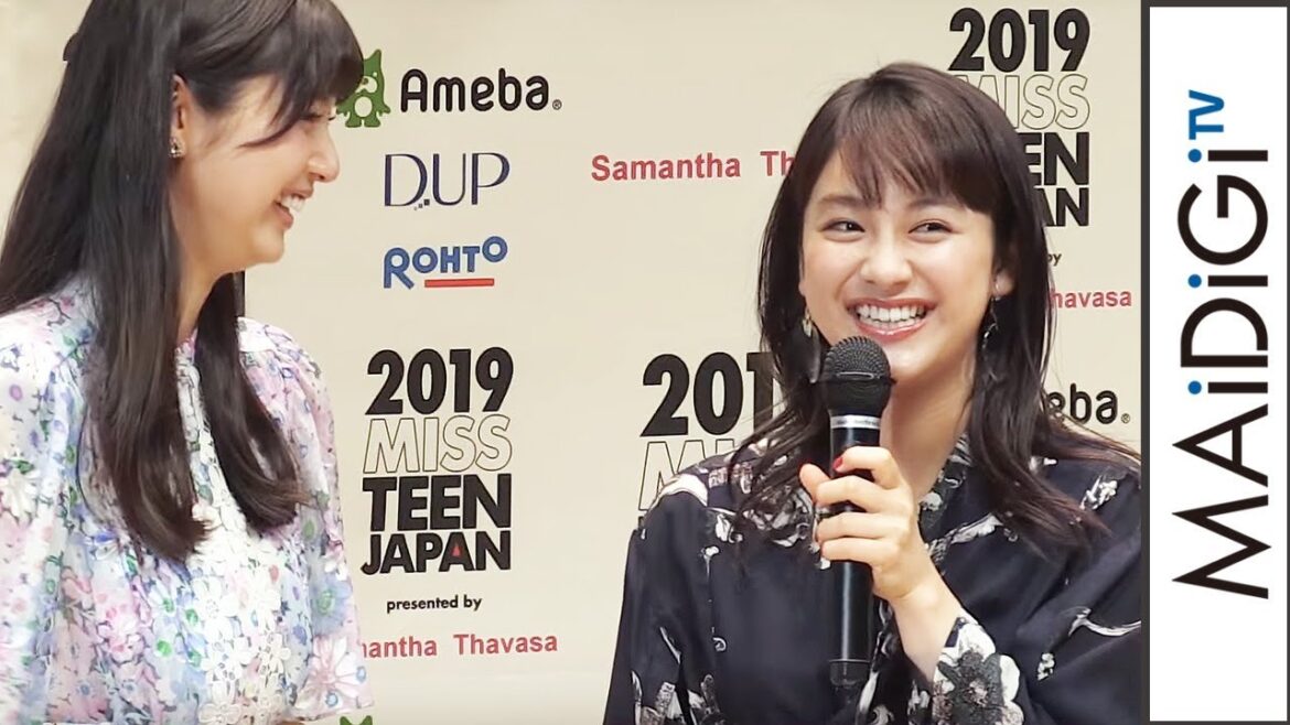 平祐奈、ダジャレ書き溜め2014個！　新川優愛は「芸人さんみたい…」　「2019ミス・ティーン・ジャパン」開催決定記者会見3
