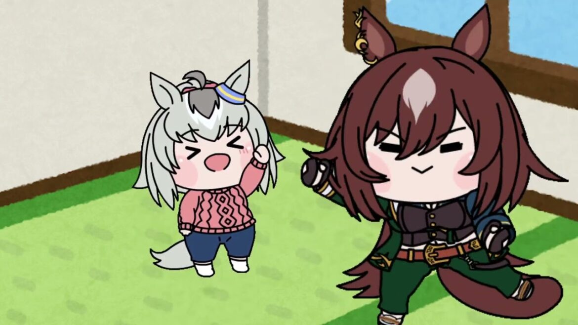 【ウマ娘たぬき】笑わせっこをするハツラツとシリウス(フルハウスパロ)