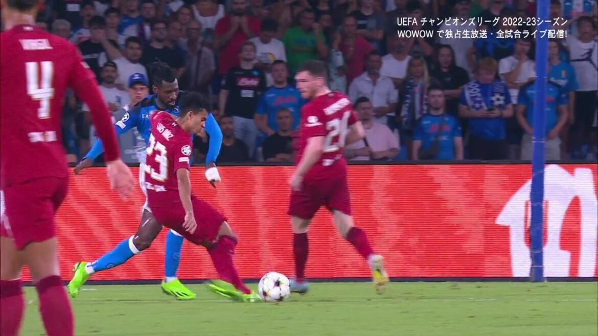 【ナポリ vs リヴァプール】UEFAチャンピオンズリーグ 2022-23 グループA Matchday1／1分ハイライト【WOWOW】