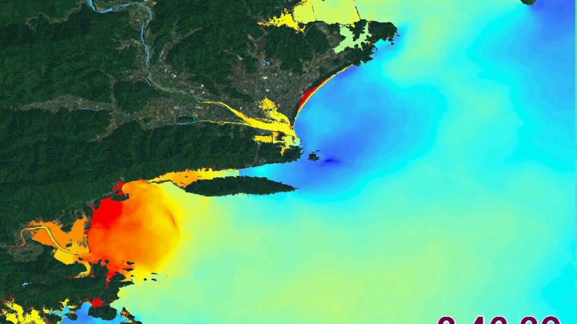 【南海トラフ巨大地震】津波シミュレーション 海陽町
