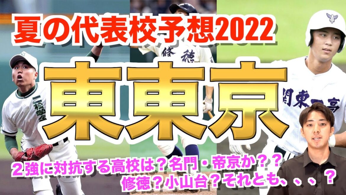 【夏の代表校予想⑪】東東京を制する高校は？2年連続・二松学舎大付属か？名門・帝京か？関東大会準優勝校・関東第一？日大豊山？修徳？小山台？東亜学園？城東？日体大荏原？〜本命・対抗・大穴全てお伝えします〜