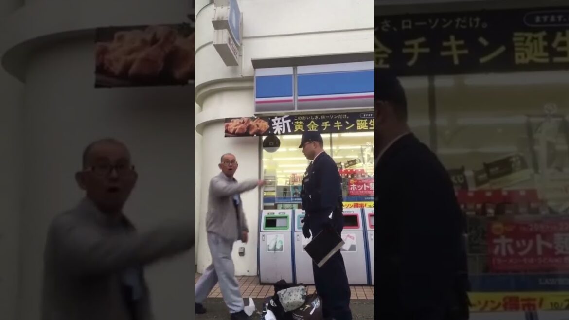 【老害乱闘】警察とおじさんが一歩も引かない戦い