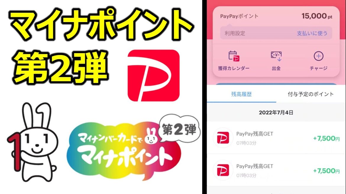 マイナポイント第二弾をPayPayで受け取るやり方とマイナポータルで公金受取口座の登録