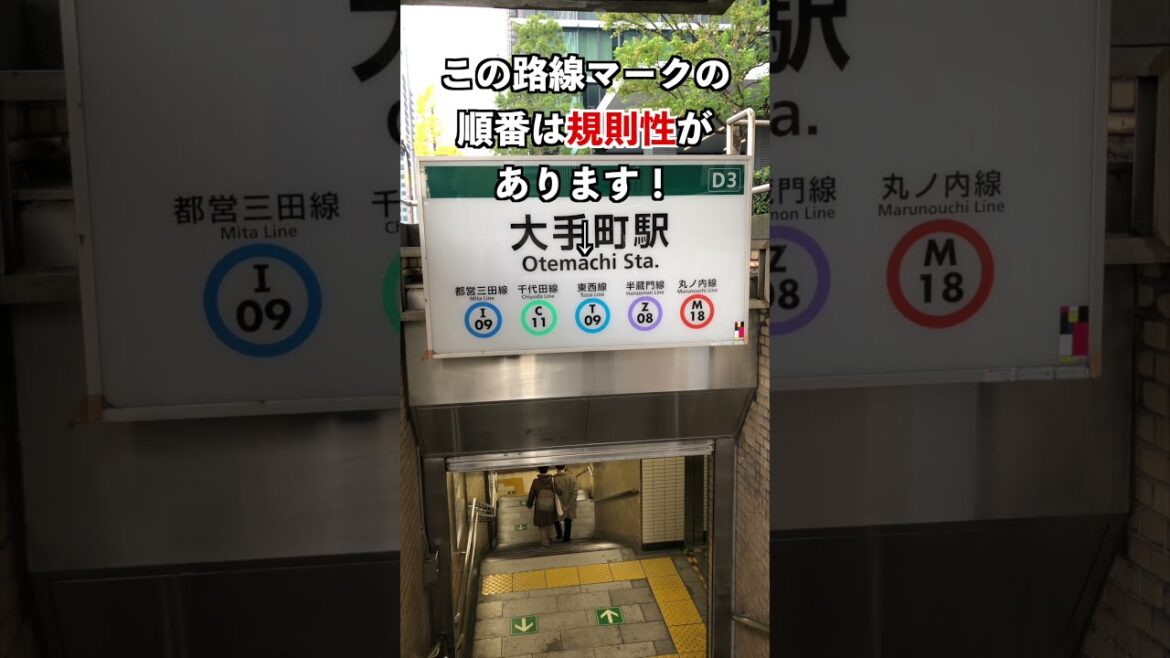 東京メトロ入り口路線マークの秘密