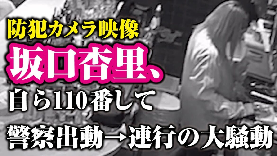 防犯カメラ映像　坂口杏里、自ら 110番 して 警察 出動→連行の大騒動｜NEWSポストセブン #Shorts