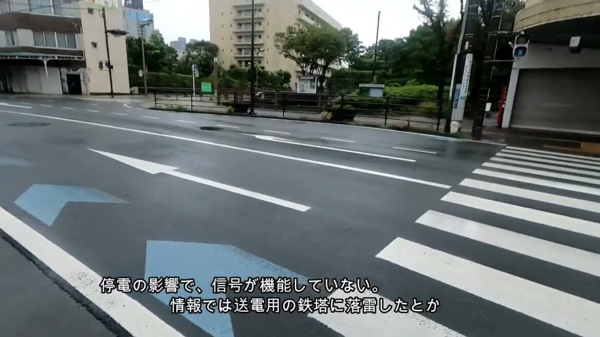 静岡市、台風15号で、増水、停電、冠水、ランニングで見てきました