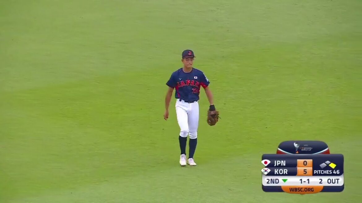 高校日本代表 エース山田陽翔が日韓戦で2回途中6失点KO 韓国に完封負けで崖っぷち