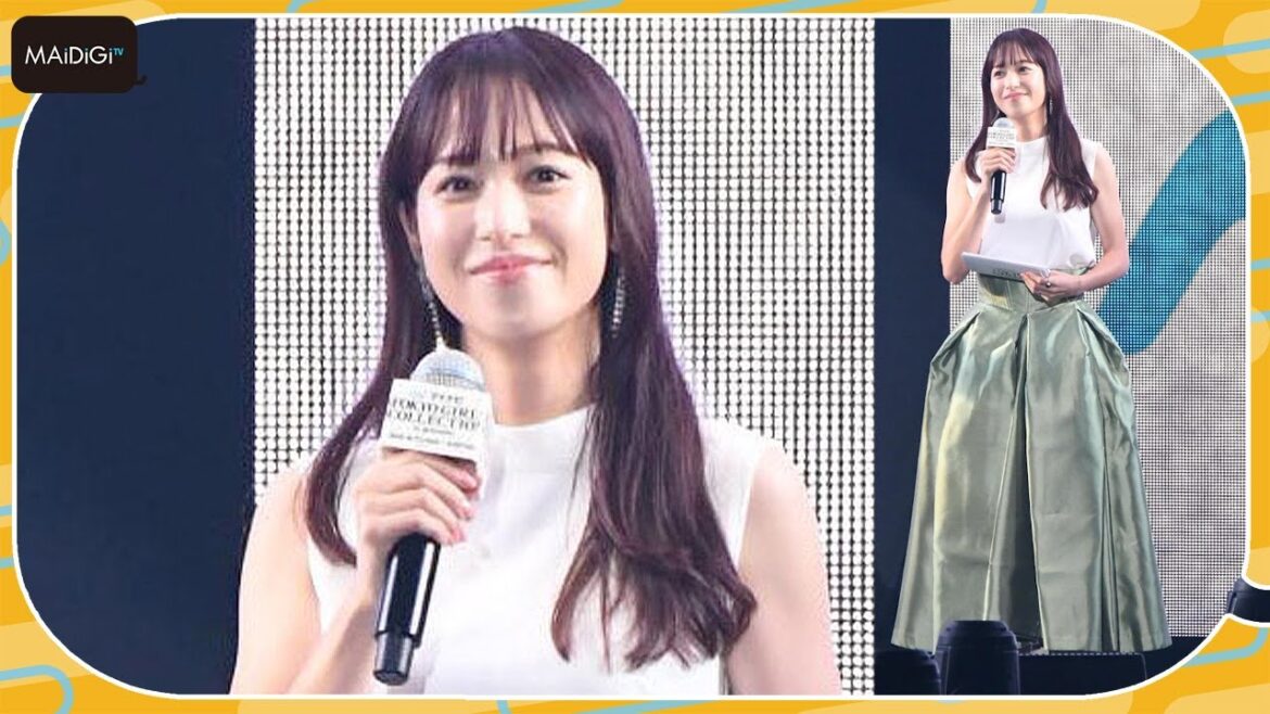 鷲見玲奈、ノースリーブの爽やかコーデ　TGCで4度目の司会 　【TGC 2022 A/W】