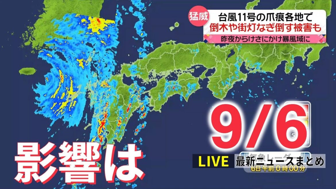 【ライブ】台風11号影響 倒木も /国葬費用 総額16億6000万円か/ オリパラ汚職関連 など:最新ニュース(日テレNEWSLIVE) 【ライブ】台風11号影響 倒木も /国葬費用 総額16億6000万円か/ オリパラ汚職関連 など:最新ニュース(日テレNEWSLIVE)