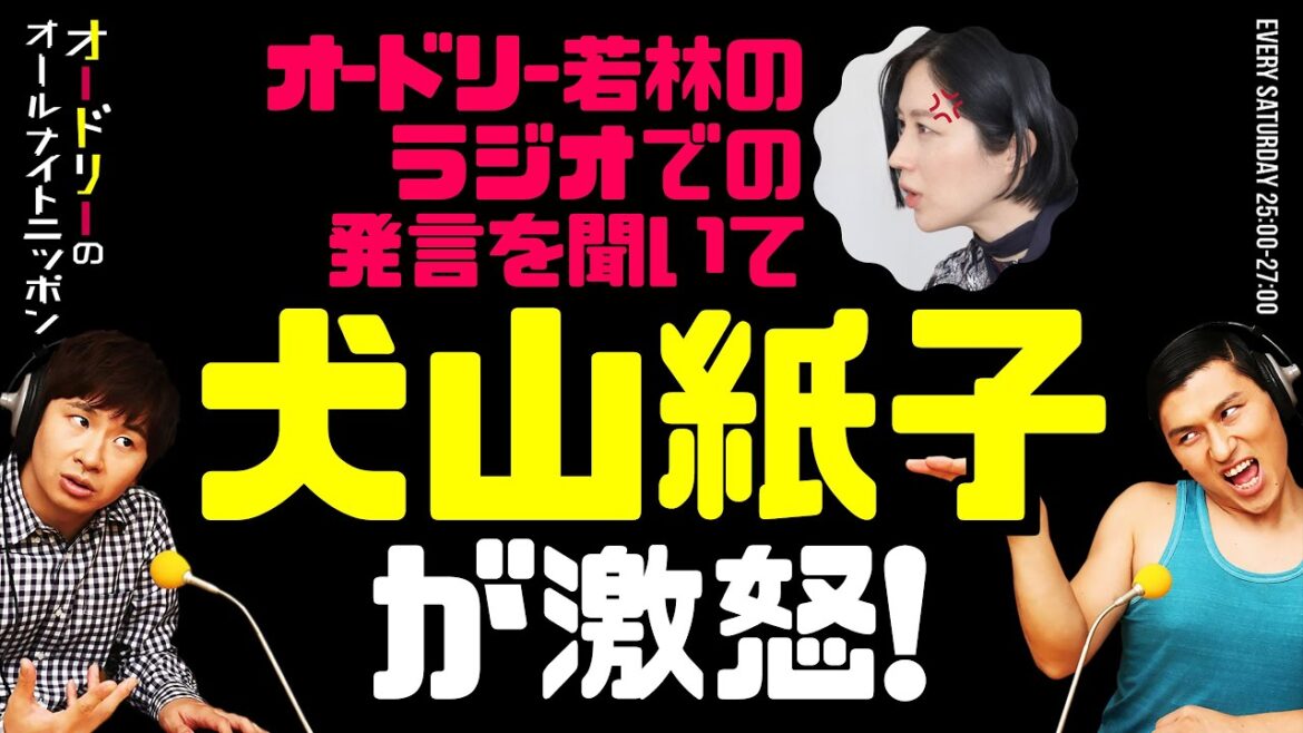 若林のラジオでの発言で犬山紙子が激怒！【オードリーのラジオトーク・オールナイトニッポン】