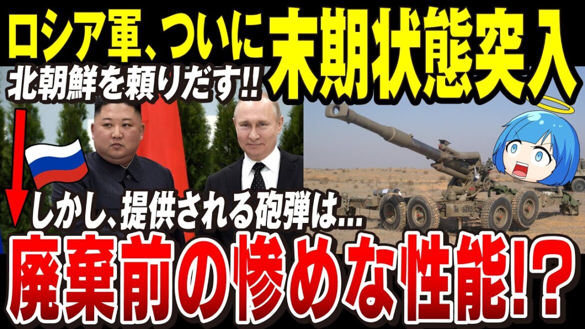 【ゆっくり解説】ロシア軍、ついに末期感「北朝鮮の捨てる前の砲弾まで売ってもらおうと動いていた」経済制裁下で兵器枯渇問題は深刻か【ウクライナ情勢】