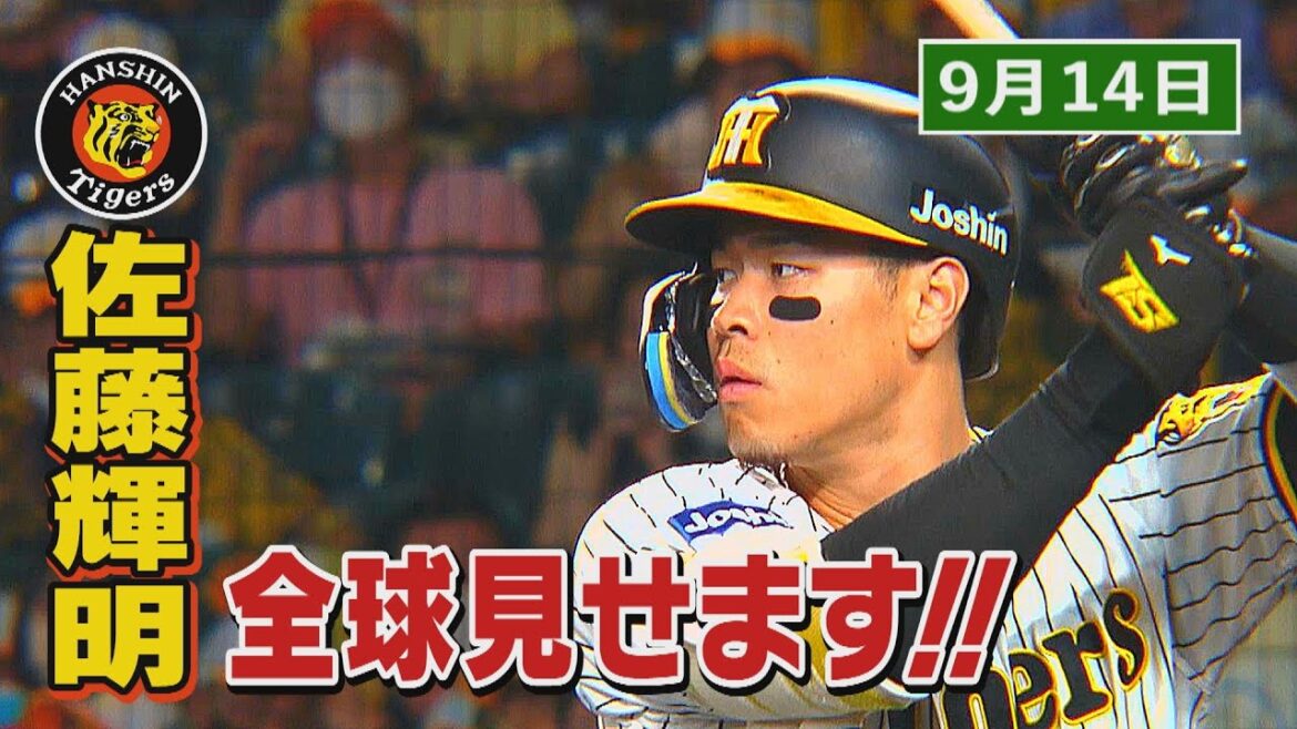 【9/14　今日のサトテル】阪神-広島　佐藤輝明全球見せます！