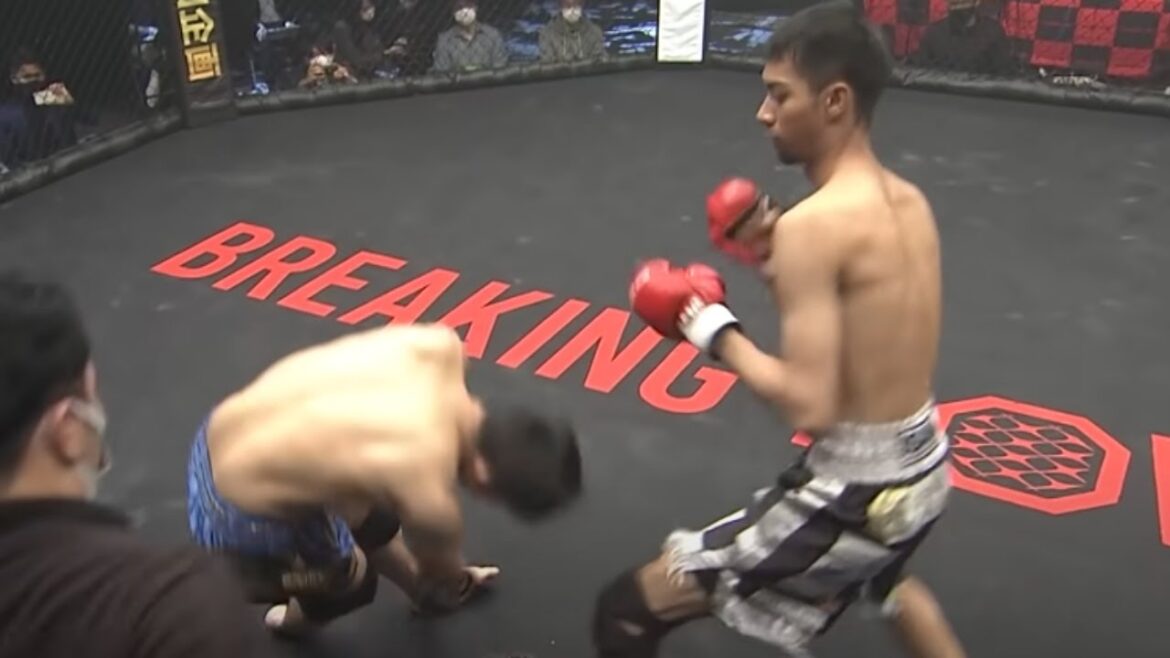 【ブレイキングダウン】元・プロ野球選手の25秒失神KO勝ちの瞬間#Shorts