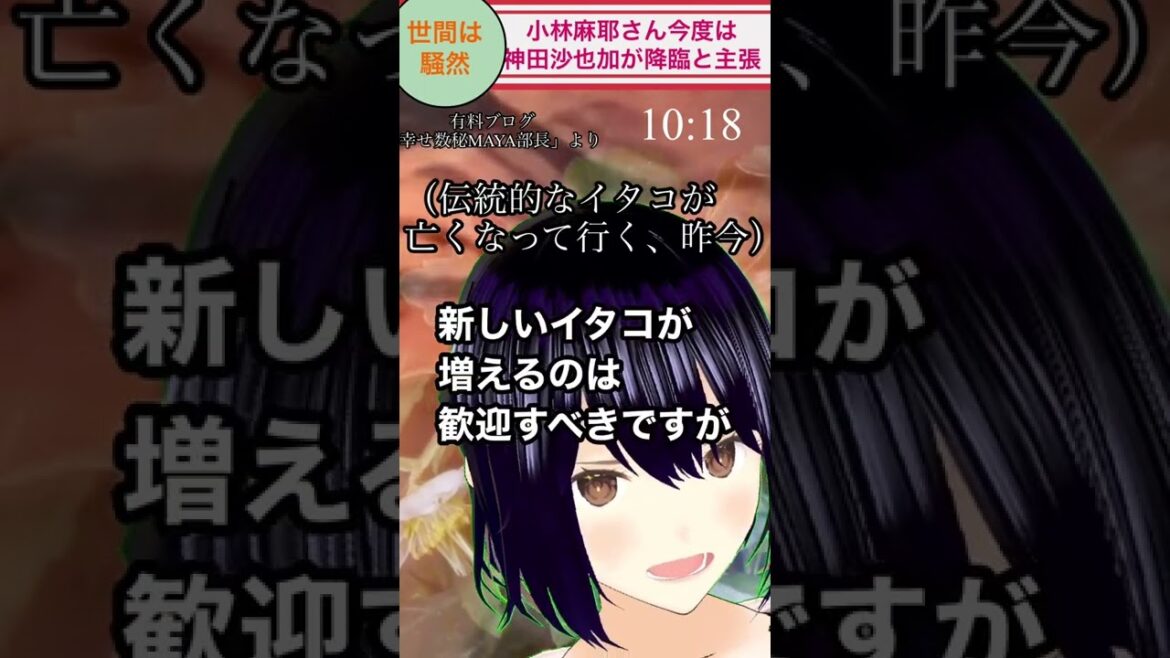【限界突破w】小林麻耶が今度は神田沙也加を降臨【海老蔵はひとまず置いといてw】〈ワイルドな女子高生ミナが『死者を弄ぶな』とウィル・スミスばりのビンタ‼️〉