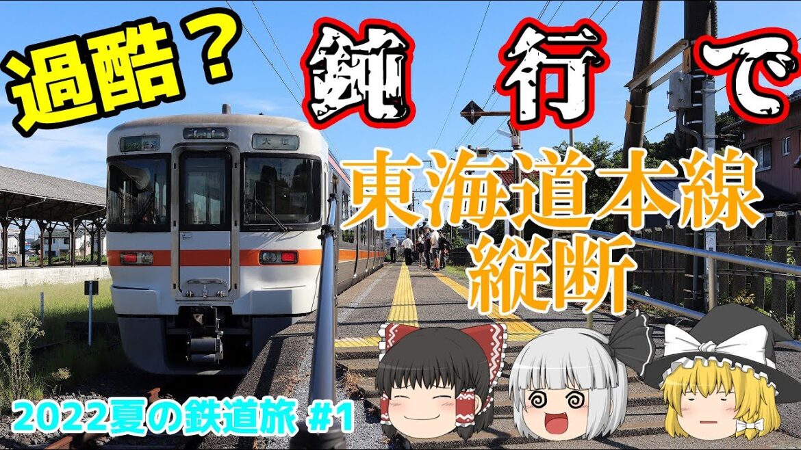 【鉄道旅ゆっくり実況】過酷？東海道本線を「普通列車」のみで縦断！【2022夏の鉄道旅#1】