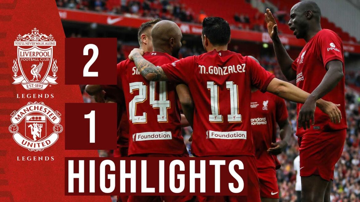 HIGHLIGHTS: Liverpool 2-1 Manchester United | Comeback win in Legends charity match