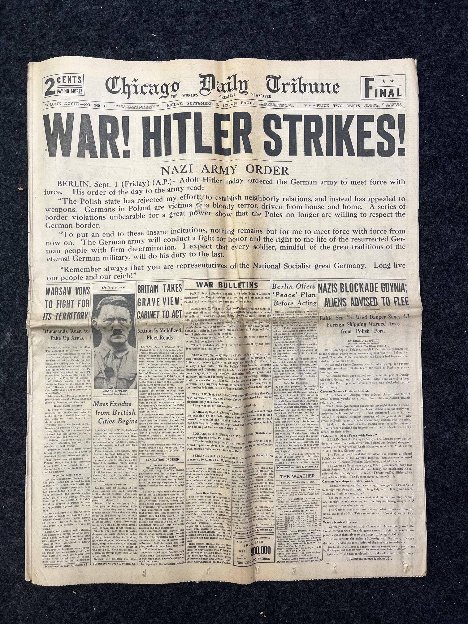 83年前の今日、第二次世界大戦が始まりました News WACOCA JAPAN People, Life, Style