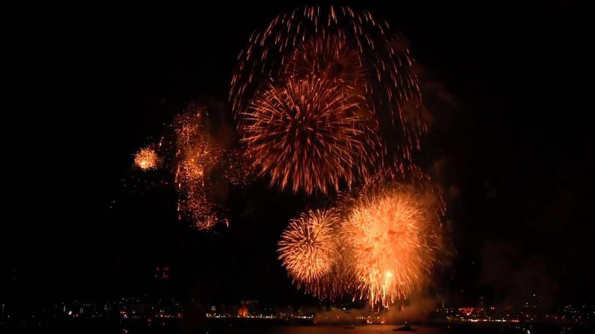 2017年 関門海峡花火大会（下関側）グランドフィナーレ